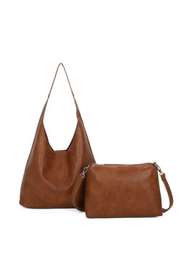 Hobo Bag - with detachable crossbody bag inside - more colours