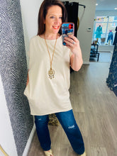 Clara Longline Pocket T with Necklace - More Colours