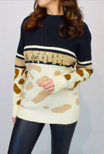 Animal Border Sequin Amour Jumper - more colours