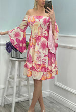 Florence Floral Bardot Mini Dress - More Colours