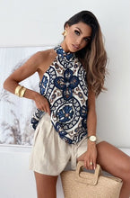 Talina Printed Halter Neck Blouse - More Colours