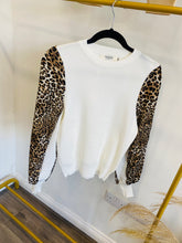 Leopard Sleeve Jumper