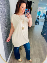 Clara Longline Pocket T with Necklace - More Colours