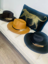 Fedora Hat with Gold Feather