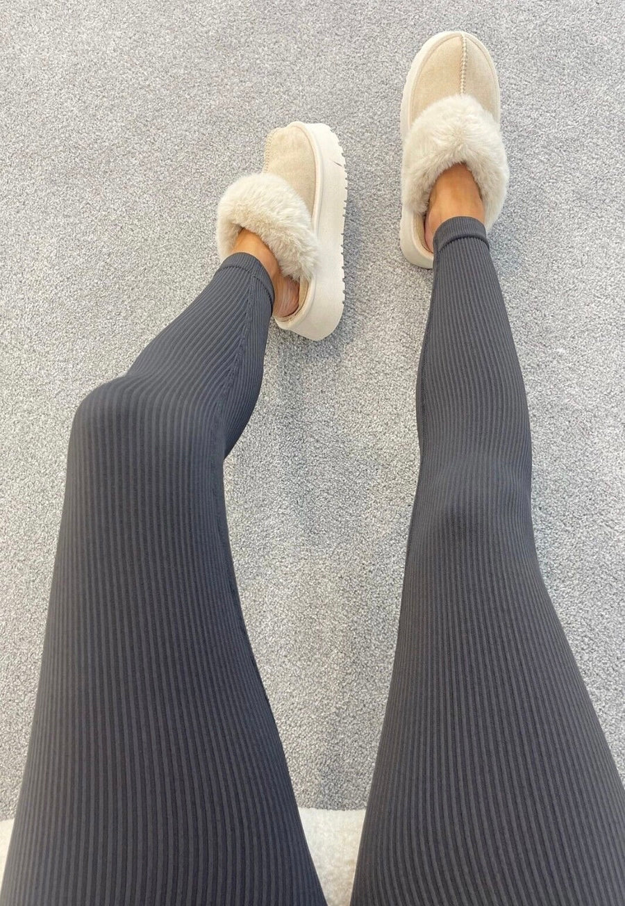 Ribbed High Waisted Leggings - More colours