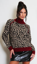 High Neck Leopard Print Jumper - More Colours