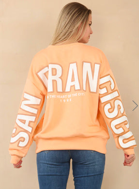 Back Slogan Sweatshirt - More Colours