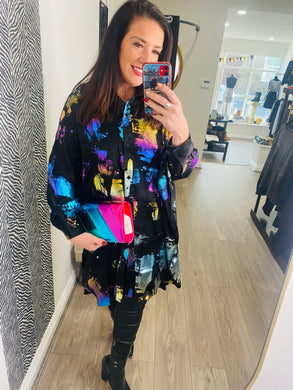 Rainbow Metallic Splash Shirt
