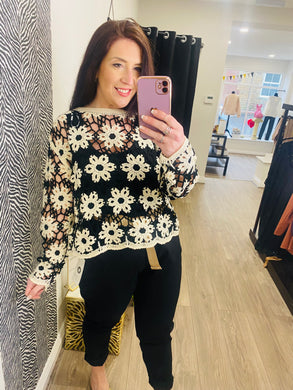 Mollie Floral Crochet Top