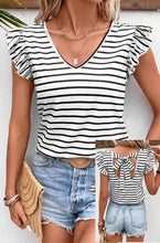 Abigail Striped Bow Back T Shirt