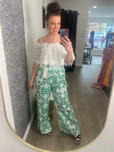 Tile Print Pleated Trousers - More Colours