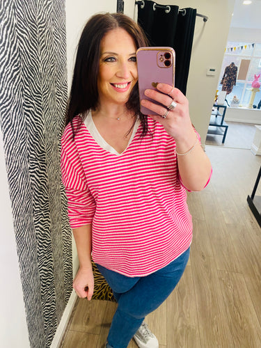 Double Layer Stripe Top - More colours