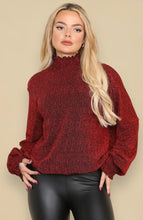 Bonnie High Neck Glitter Blouse - More colours