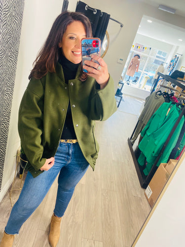 Tweed Bomber Style Jacket - more colours