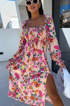 Angelica Shirred Floral Midi Dress