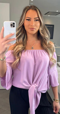 Bardot Knot Top - Various Colours