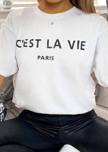 C'est La Vie Paris Slogan T-shirt