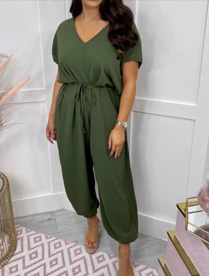 Harem Jumpsuit - Khaki